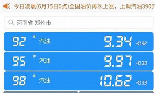 今日油价油价格调整最新消息_今日油价查询98最新消息最新