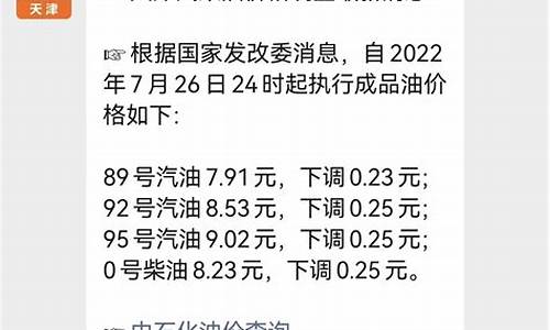 天津实时油价_天津油价调整最新消息价格查询